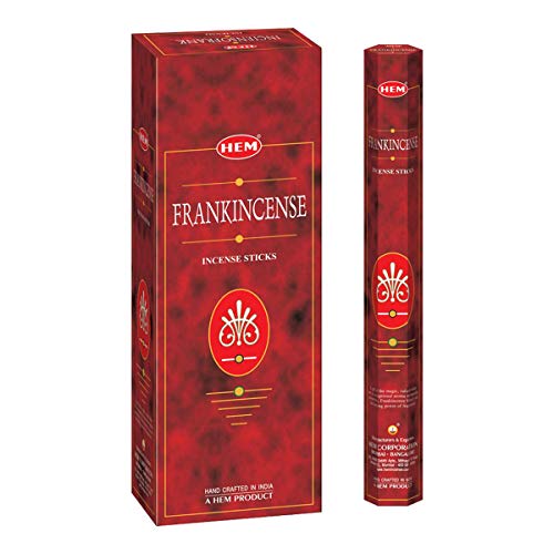 Frankincense - Box of Six 20 Sticks Tubes, 120 Sticks Total - HEM Incense From India