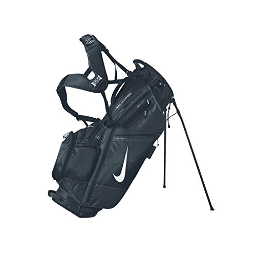 Nike Unisex – Adult's AIR Hybrid GB Golf Bag, Black/White, OSFM