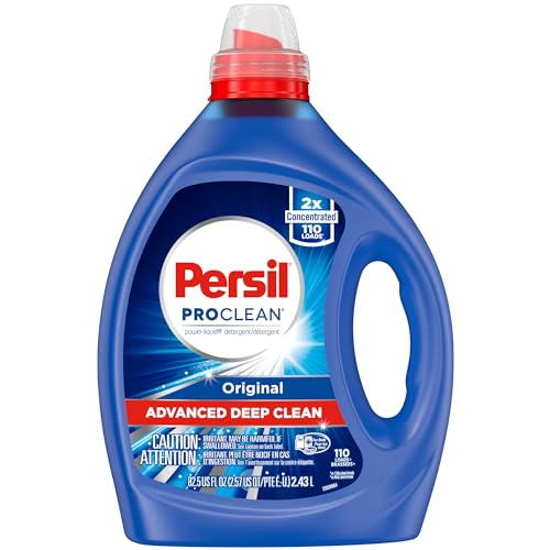 Persil Laundry Detergent Liquid, Original Scent, High Efficiency (HE), Deep Stain Removal, 2X Concentrated, 110 Loads