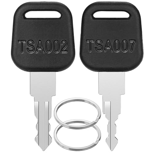 Key for TSA, 2 Keys for TSA007 TSA002 Master Luggage Keys Compatible with Luggage Suitcase Password Locks