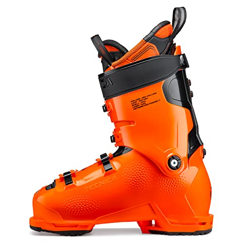 TECNICA Men's Mach1 HV 130 TD GW 130-Flex High-Volume Warm Functional Comfortable Alpine All Mountain Ski Boots, Ultra Orange, 8.5