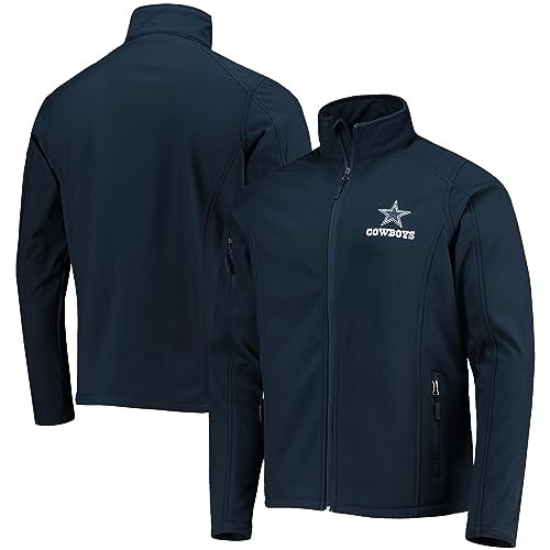 dunbrooke Men's Navy Dallas Cowboys Sonoma Softshell Full-Zip Jacket