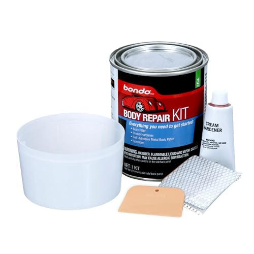 Bondo Body Repair Kit, Original Formula for Fast, Easy Repair & Restoration of Your Vehicle, 00310, Filler 12.6 oz and Hardener: 0.5 oz, 1 Kit