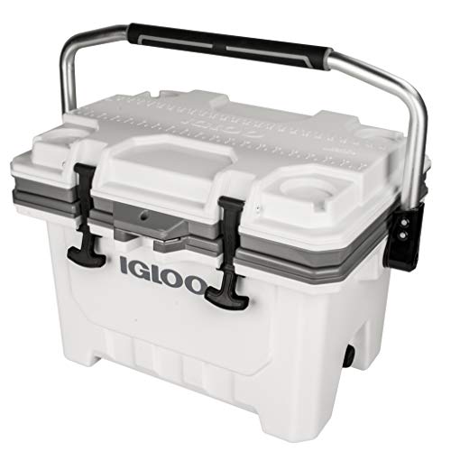 Igloo 24 qt IMX Lockable Insulated Ice Chest Injection Molded Cooler, White