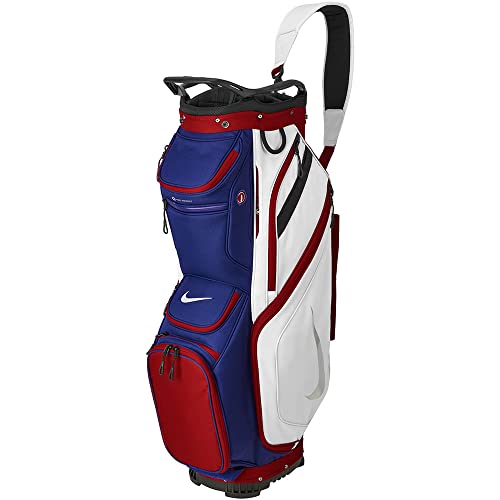 Men's Nike Performance Cart Bag '23 - Gym Red/Deep Royal Blue/Metallic Silver