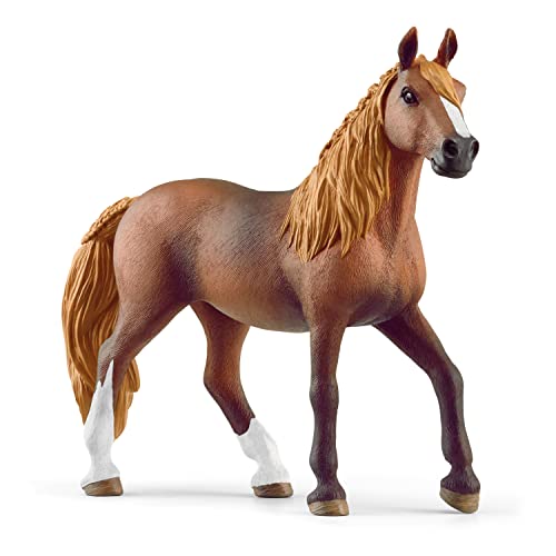 Schleich Horse Club 2023 Authentic Majestic Peruvian Pasos Mare Horse Figurine - Realistic Detailed Riding Horse Mare Toy for Boys and Girls Imagination and Play, Highly Durable Gift for Kids Ages 5+