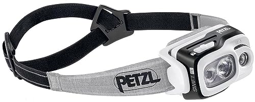 PETZL, Swift RL Rechargeable Headlamp with 900 Lumens & Automatic Brightness Adjustment, Black