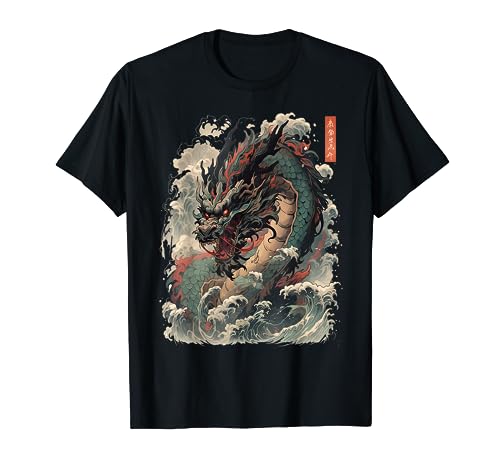 Japanese Aesthetic Dragon japanese art Japan Tattoo T-Shirt