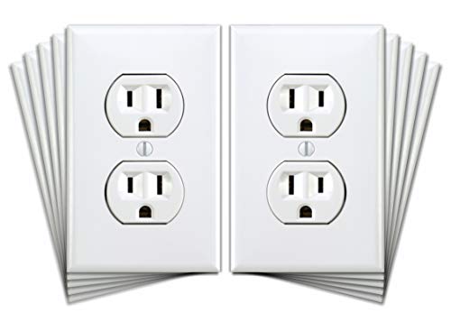 Pretend Electrical Outlet Sticker, Hilariously Funny Joke Power Outlet Decals, Wall Outlet Decal Gag is Great for Office Prank, Includes 10 Plug in Socket Stickers
