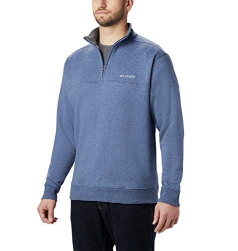 Columbia Men's Hart Mountain II Half Zip Jacket, Carbon/Heather, X-Large
