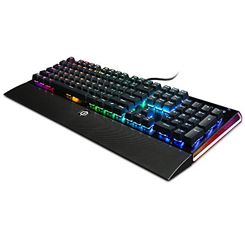 CyberpowerPC Skorpion K2 CPSK303 RGB Mechanical Gaming Keyboard with Kontact  Red (Linear) Mechanical Switches,Black