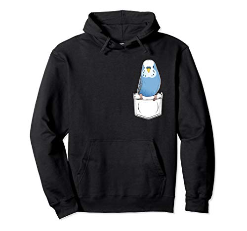Pet Budgie Pocket Bird Parakeet Budgerigar Gift Idea Pullover Hoodie