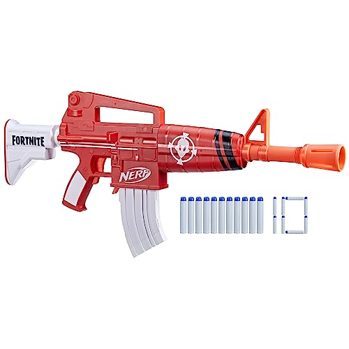 NERF Fortnite Insightful Motorized Blaster, Insightful Wrap, 10 Dart Clip, 10 Elite Darts, Outdoor Play (Amazon Exclusive)