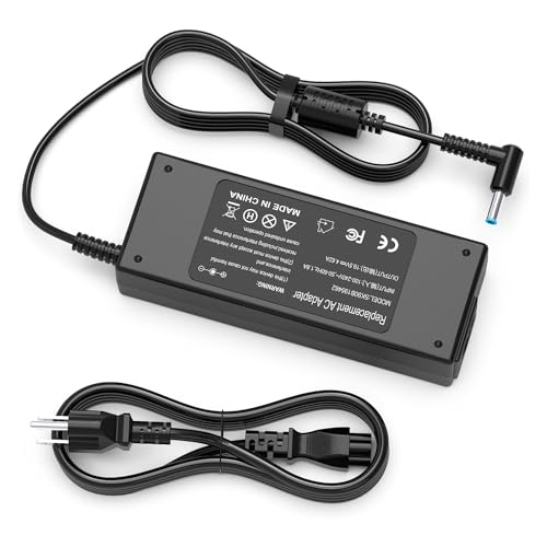 90W AC Adapter Laptop Charger for HP Envy Touchsmart Sleekbook 15 17 M6 M7 Series HP Pavilion 11 14 15 17, HP Stream 11 13 14, HP Elitebook Folio 1040, HP Spectre X360 13 15 Power Supply Cord