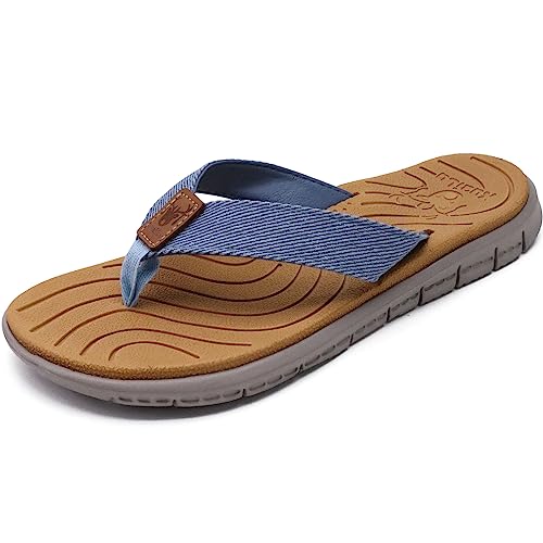 KuaiLu Women's Non-Slip Casual Flip Flop Thong Sandals