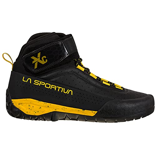 La Sportiva Mens TX Canyon Approach/Hiking Shoes, Black/Yellow, 9.5