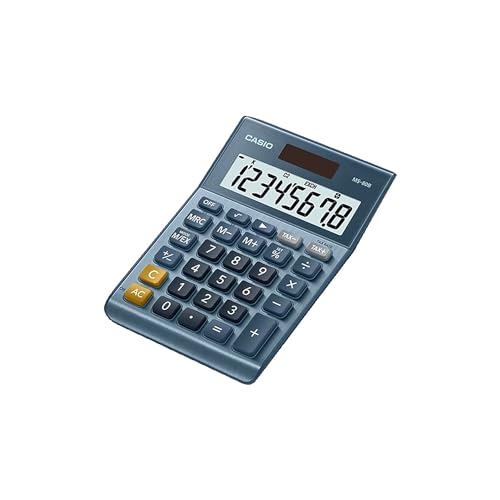 Casio MS-80B 8-Digit Desktop Calculator, Blue Small