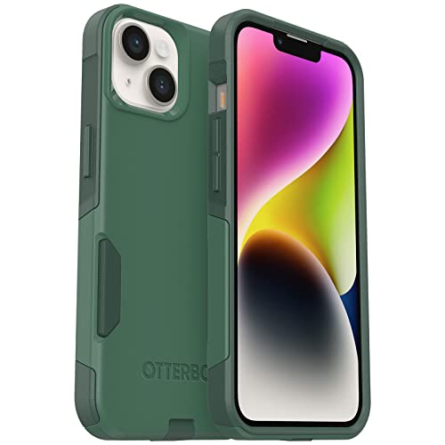 OtterBox iPhone 14 & iPhone 13 Commuter Series Case - TREES COMPANY (Green), Slim & Tough, Pocket-Friendly, with Port Protection