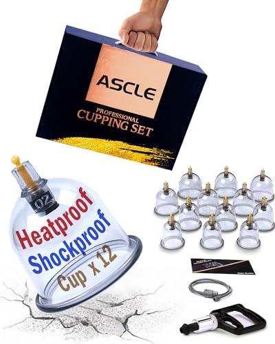 ASCLE Cupping Set w/Extra Thick Super Cup, 12-Cup