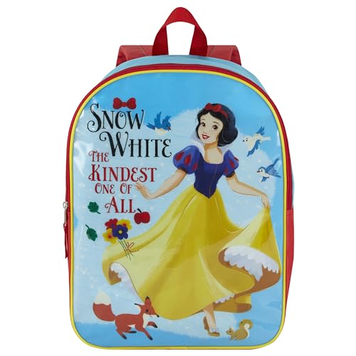 Disney Snow White Backpack for Kids 15” | Cute Snow White Bookbag for Girls | Padded Straps & Large Zip Compartment | Snow White Back to School Supplies
