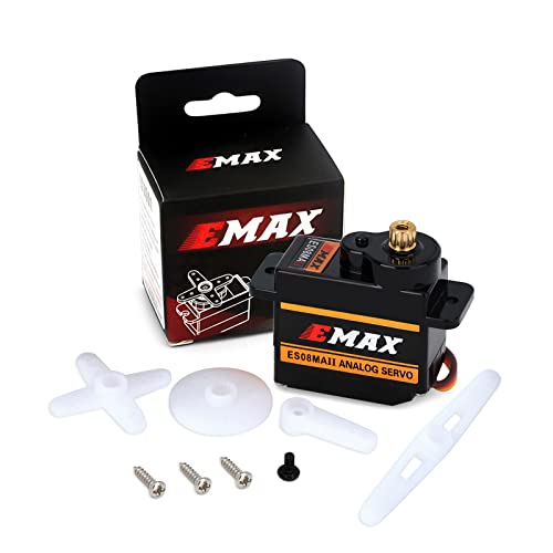 INJORA Emax ES08MAII 12g Analog Servo for AX24 SCX24 Bronco Gladiator C10 JLU Deadbolt B17 Axial Upgrade Parts RC Car Boat Model