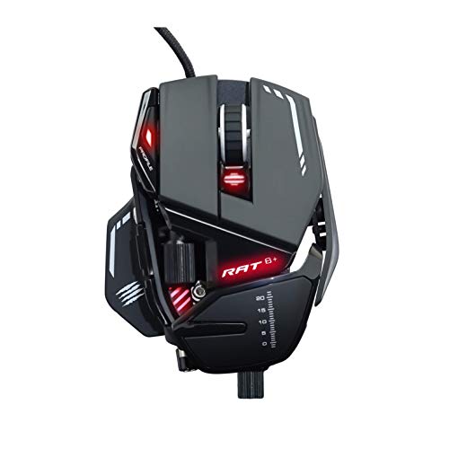 Mad Catz R.A.T. 8+ Gaming Mouse (USB/Black/16000dpi/11 Buttons) - MR05DCINBL000-0