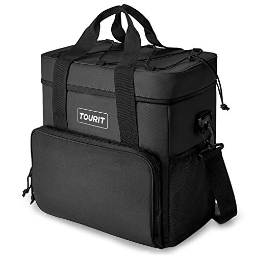 TOURIT Cooler Bag 35-Can Insulated Soft Cooler Portable Cooler Bag 24L Lunch Coolers for Picnic, Beach, Work, Trip, Black