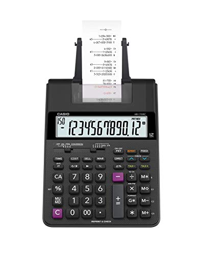 Casio HR-170RC Plus, Desktop Printing Calculator (New version of The HR-100TM)