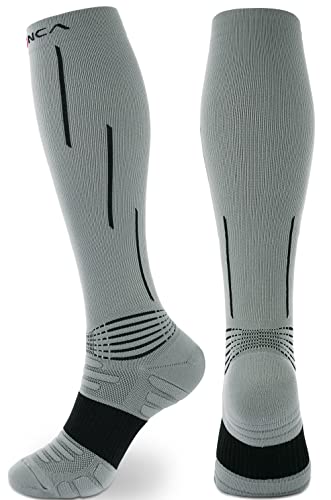 NEENCA Compression Socks, Medical Athletic Calf Socks for Injury Recovery & Pain Relief, Sports Protection—1 Pair, 20-30 mmhg