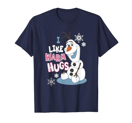 Disney Frozen Christmas Olaf I Love Warms Hugs Portrait T-Shirt