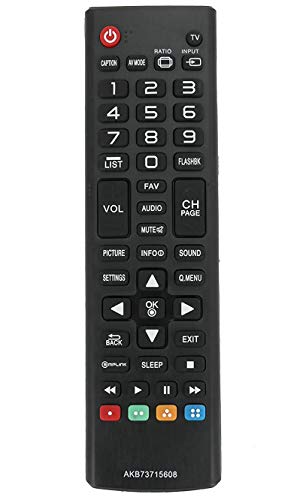 ALLIMITY AKB73715608 Replaced Remote Control Fit for LG Plasma LCD HDTV 32LH500B 32LN530B 39LN5300 40LH5000 42LN5300 42LN5400 47LN5200 47LN5400 50LN5100 50LN5200 50LN5400 50PN6500 55LN5400 60LN5400