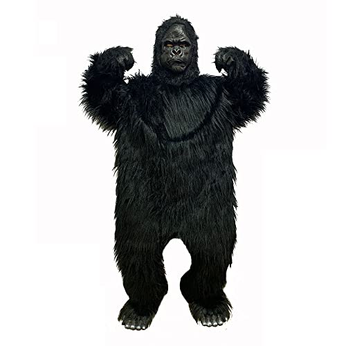 EraSpooky Adult Gorilla Halloween Costume Men's Realistic Ferocious Chimpanzees Cosplay Suits