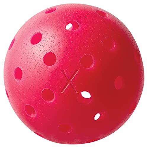 Franklin Sports X-40 Pickleballs - Outdoor 3 Pack USA PICKLEBALL APPROVED Pink Official Ball of US Open Pickleball Championships