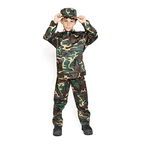 Jason Party Army Costume for Kids Soldier Costume Military Costumes for Boys-LWood-M