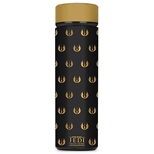 Controller Gear Star Wars, Jedi Pattern, Vacuum Insulated Stainless Steel Sport Water Bottle, Leak Proof, Wide Mouth, 17 oz, 500 ML - Not Machine Specific