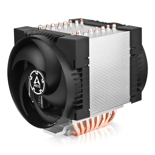 ARCTIC Freezer 4U-M for AMD: SP6, sTR5, SP3, TR4, sTRX4, SWRX8 and Intel: LGA4189, LGA 4677-4U & UP, Server CPU Cooler, 2 x 120 mm Fans, 400-2300 RPM, Rack Cooling Fan, Server Fan, Rack Fans