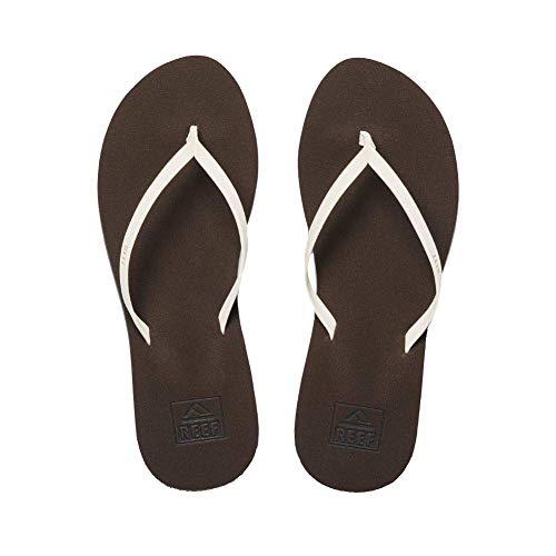 Reef Women's Sandals, Bliss Nights, Brown/White, 9