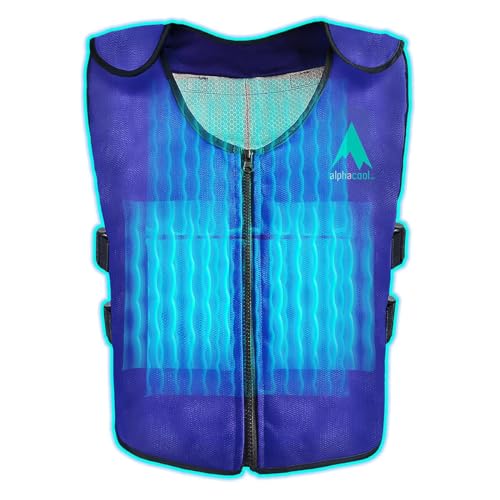 Alphacool Ice Vest for Men and Women Adjustable Cooling Vest with Ice Packs