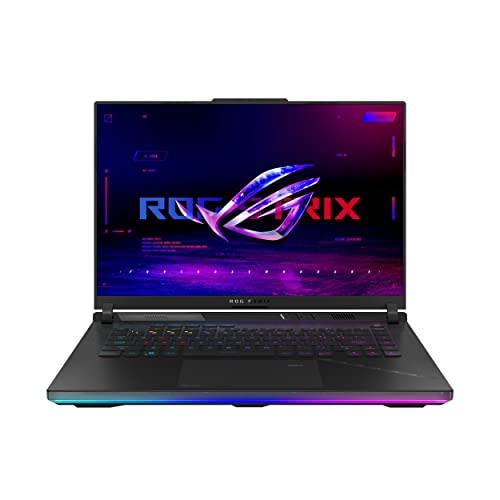 ASUS ROG Strix Scar 16 (2023) Gaming Laptop, 16” Nebula HDR QHD 240Hz/3ms, 1100 nits, Mini LED, GeForce RTX 4080, Intel Core i9-13980HX, 32GB DDR5, 1TB PCIe, Wi-Fi 6E, Windows 11 Pro,G634JZ-XS96,Black
