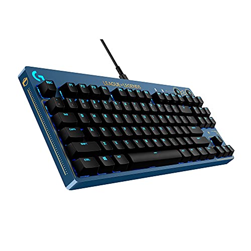Logitech G PRO Mechanical Gaming Keyboard - Ultra-Portable Tenkeyless Design, Detachable USB Cable, LIGHTSYNC RGB Backlit Keys, Official League of Legends Edition