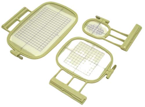 New 3 Embroidery Machine Hoops Set for Brother Innovis 2500D, 1500D, 4000D, 2800D Babylock Aventura Duetta 4500D, Quattro 6000D Quattro 2 6700D, Isodore Innov-ís 5000, Duetta 2 4750D, DreamMaker