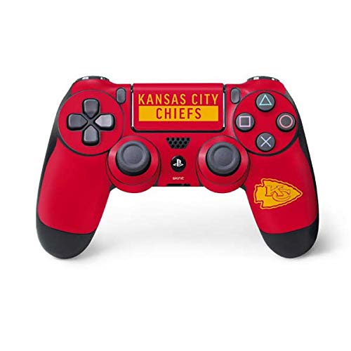 Skinit Decal Gaming skin compatible with PS4 Controller - Officially Licensed NFL Kansas City Chiefs Red Performance Series Design