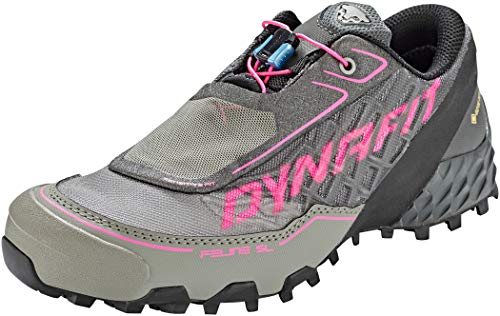 Dynafit Women's Feline SL GTX Trail Running Shoes Carbon/Flamingo 9