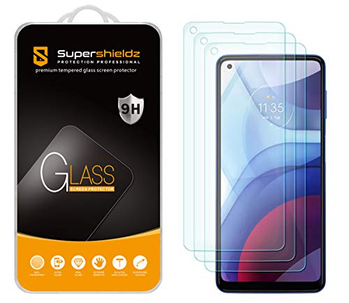 Supershieldz (3 Pack) Designed for Motorola Moto G Power (2021) [Not Fit for 2020/2022 Version] Tempered Glass Screen Protector, Anti Scratch, Bubble Free