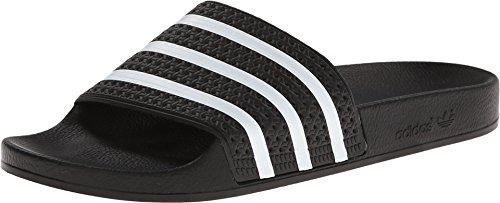 adidas Adilette Black/White Men's 11, Women's 12