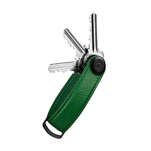 Orbitkey Key Organiser - Pebbled Leather - Emerald
