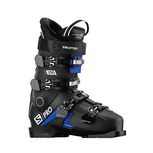 Salomon S/Pro X90 CS IIC Ski Boot - Black/Race Blue/White 26/26.5