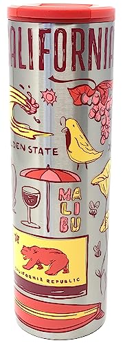 Starbucks California Vacuum Insulated Stainless Steel Traveler Tumbler, 16 Oz (Red)