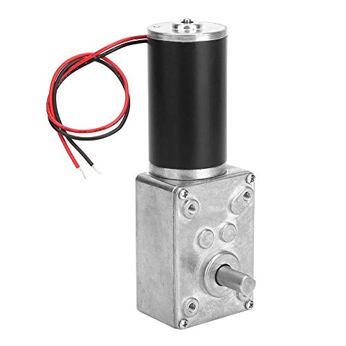 YWBL-WH DC 12V Gear Motor High Torsion Speed Reduce Electric Motor Reversible Worm Gear Motor 8mm Shaft (12V 200RPM), Geared Motor