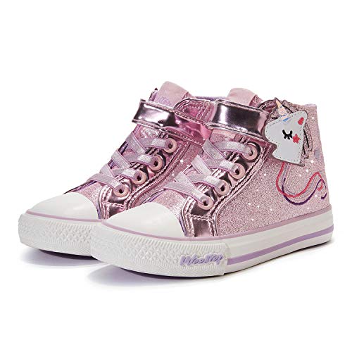Weestep Girls Toddler/Little Kid Glitter Unicorn Bow Sneaker Shoe